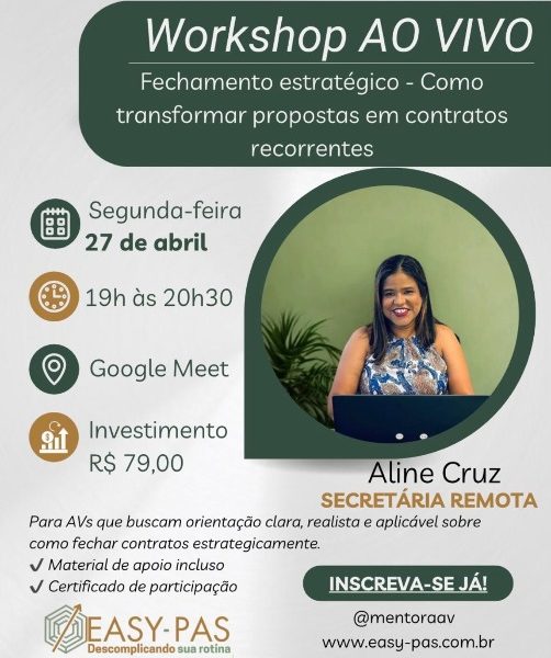 Aline – Workshop – 27 de Abril